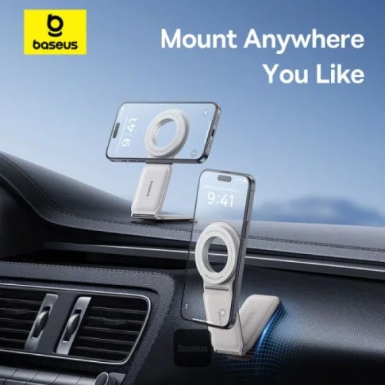 Baseus Primetrip Series C02 Mega Magnetic Car Mount Stick-On Version Os - White